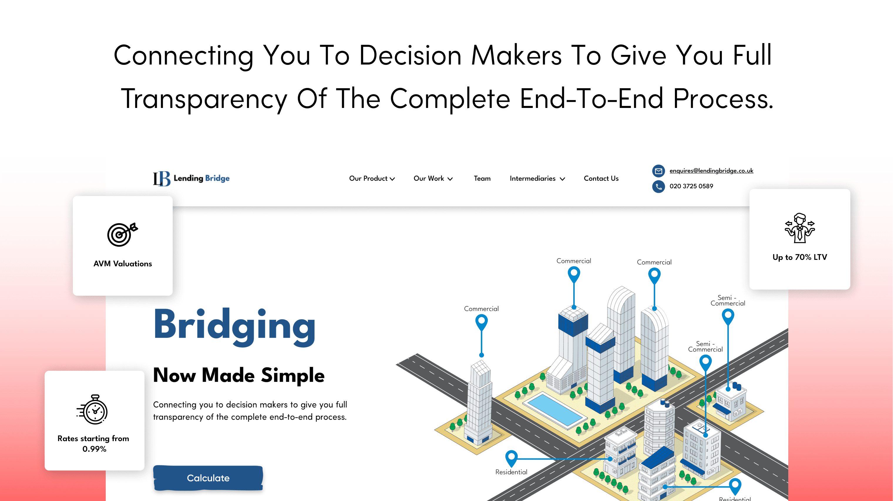 Lending Bridge mockup
