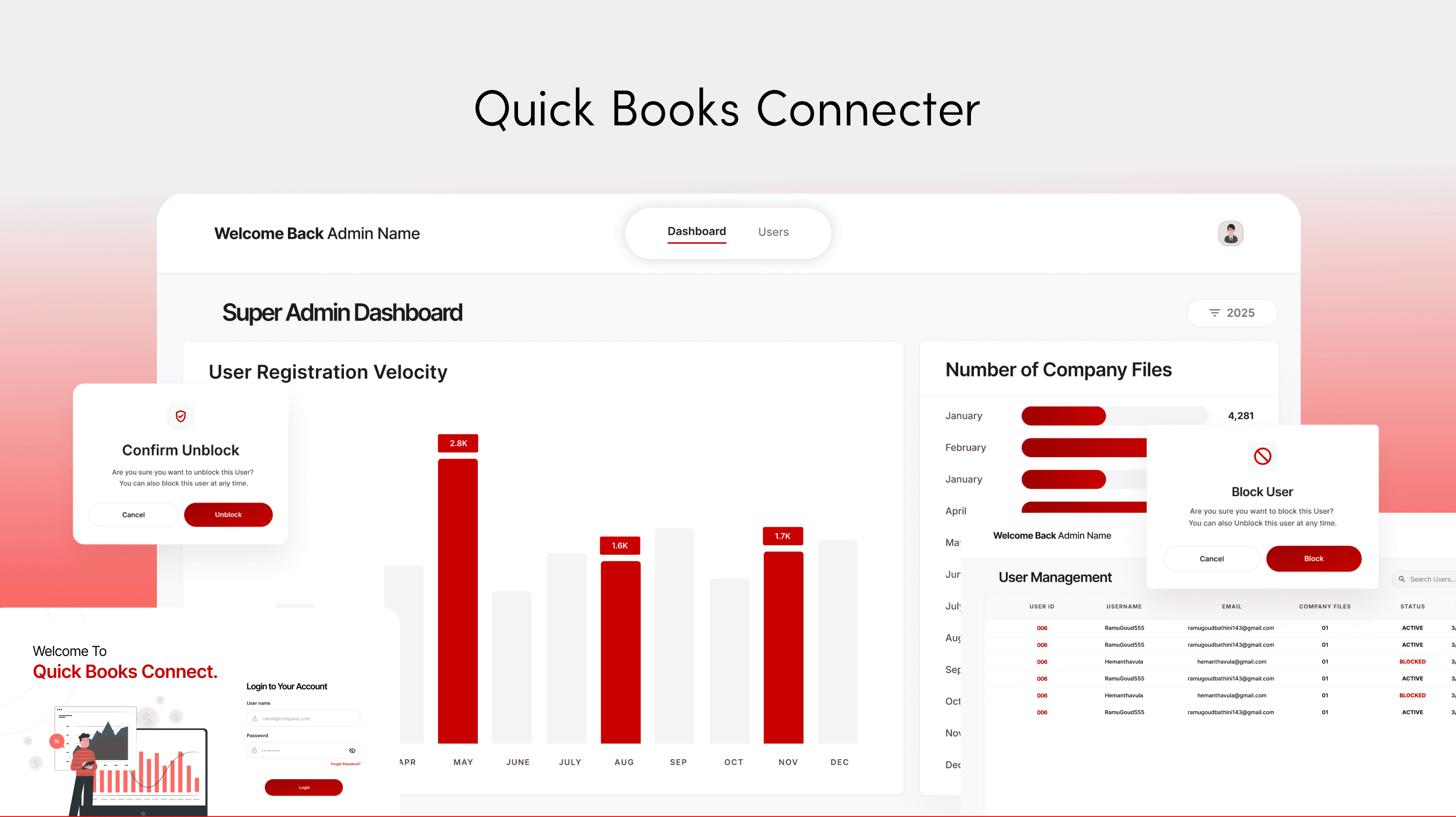 QuickBooks mockup